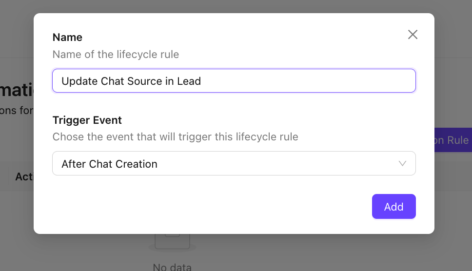 Create_Custome_Chat_Automation_Name
