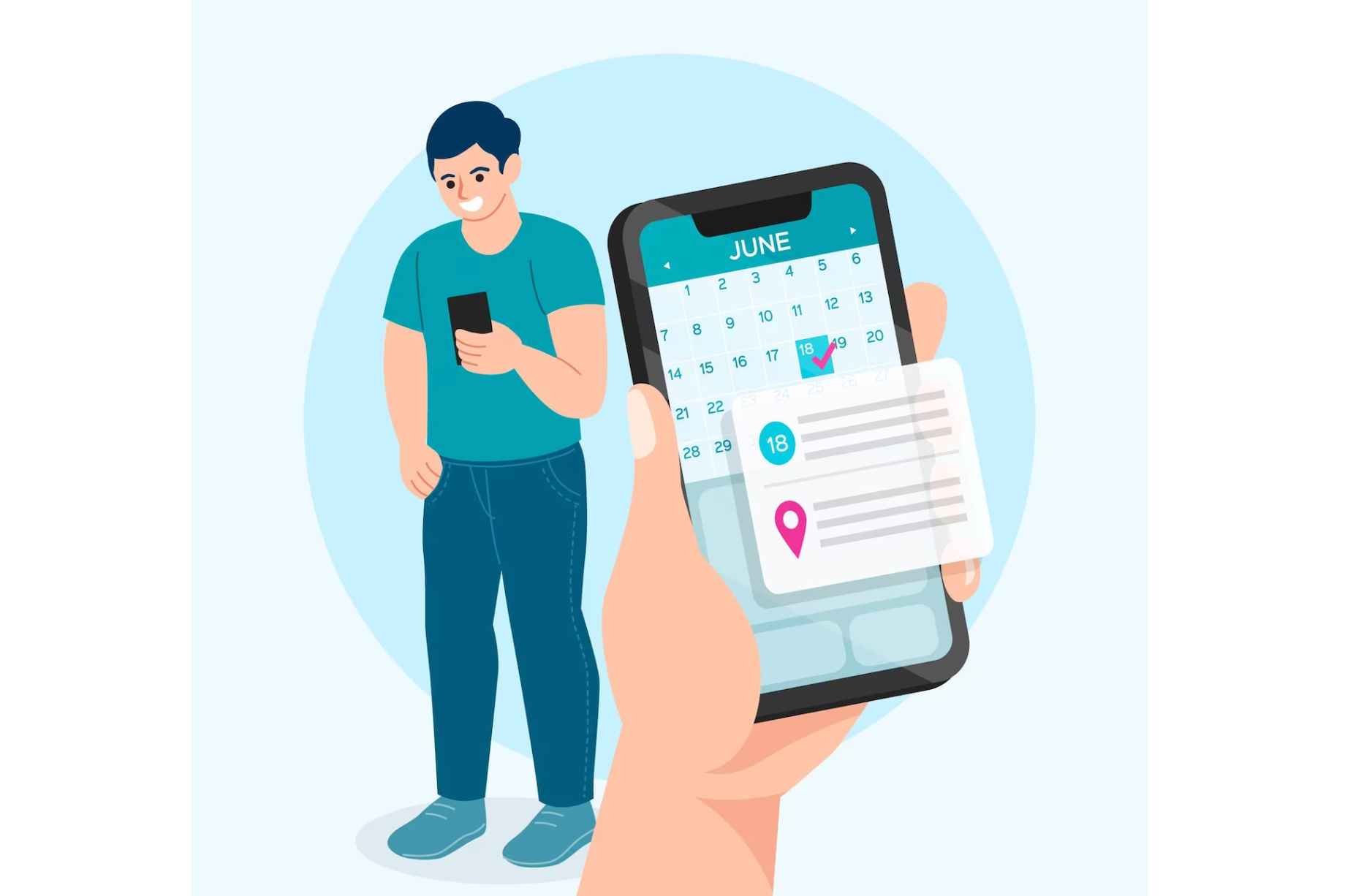 A modern booking system can integrate with the sales CRM