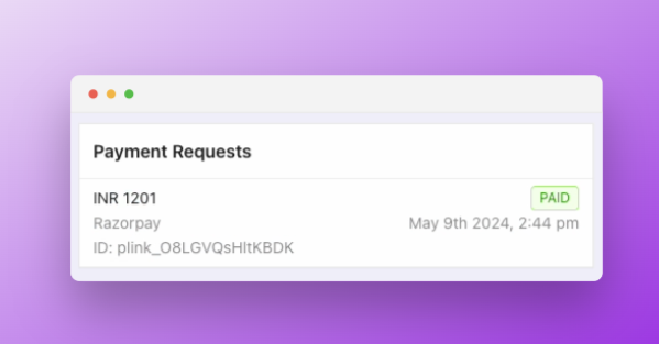 WhatsApp payment requests